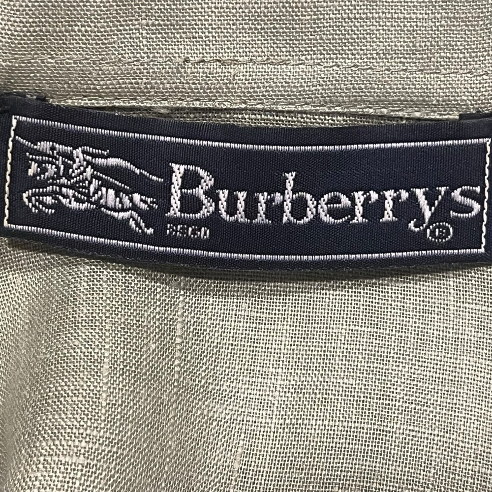 Vintage BURBERRY 100% linen blouse Size 4